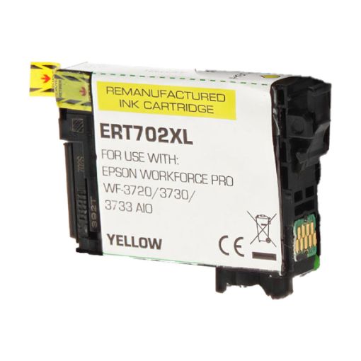 Picture of Remanufactured T702xl420 (Epson 702XL) Ultra High Yield Yellow Inkjet Cartridge (950 Yield)