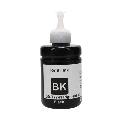Picture of Remanufactured T774120 (Epson 774) Pigment Black Ecotank Ink Bottle (6000 Yield)