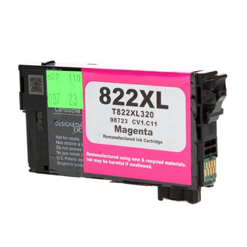 Picture of Remanufactured T822xl320-S (Epson T822) Ultra High Yield Magenta Inkjet Cartridge (1100 Yield)