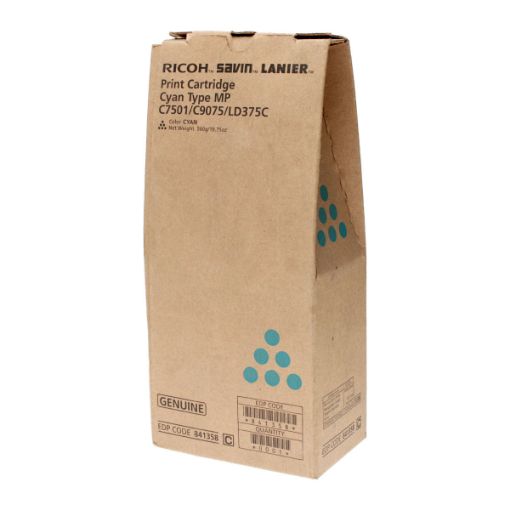 Picture of Ricoh 841358 Cyan Toner Cartridge (21600 Yield)