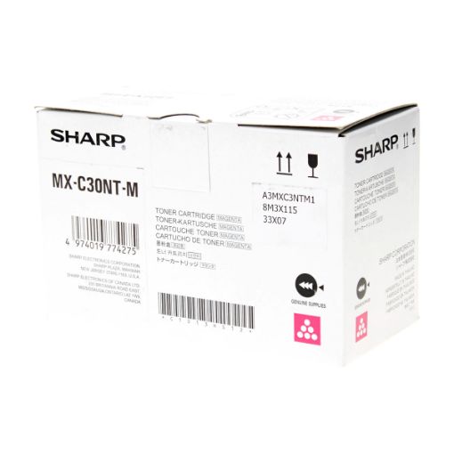 Picture of Sharp MX-C30NTM Magenta Toner Cartridge (6000 Yield)