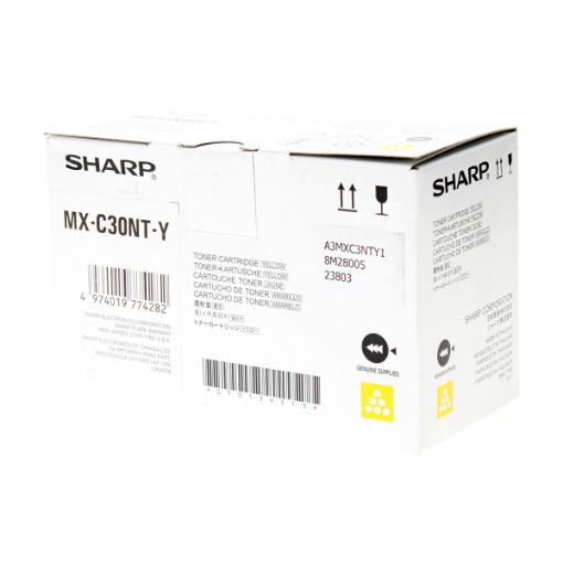 Picture of Sharp MX-C30NTY Yellow Toner Cartridge (6000 Yield)