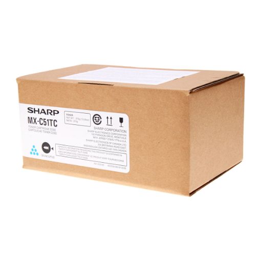 Picture of Sharp MX-C51TC Cyan Toner Cartridge (10,000 Yield)