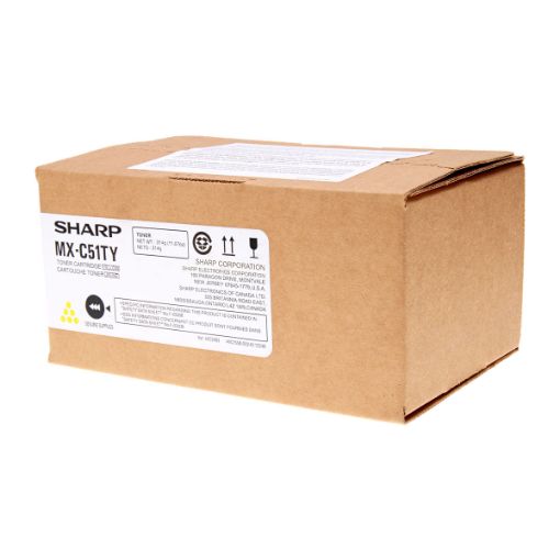 Picture of Sharp MX-C51TY Yellow Toner Cartridge (10,000 Yield)