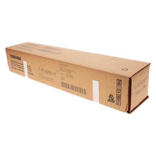 Picture of Toshiba TFC425UY (T-FC425UY) Yellow Toner Cartridge (38000 Yield)