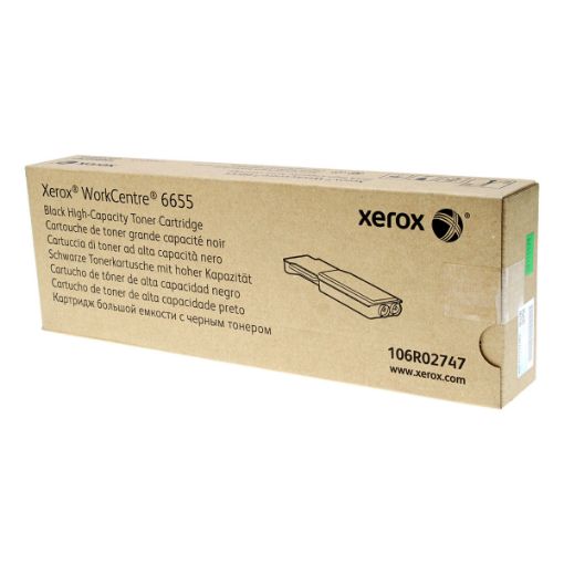 Picture of Xerox 106R02747 Black Toner Cartridge (12000 Yield)