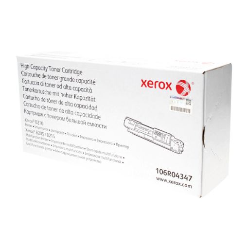Picture of Xerox 106R04347 (106R4347) High Yield Black Toner Cartridge (3000 Yield)