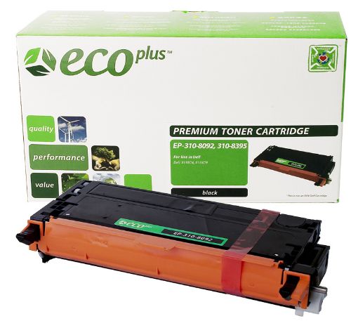 Picture of EcoPlus XG721 (310-8092, PF030, 310-8395) Black Toner Cartridge (8000 Yield)