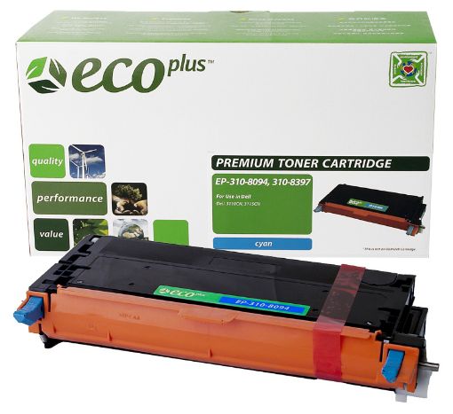 Picture of EcoPlus XG722 (310-8094, PF029, 310-8397) Cyan Toner Cartridge (8000 Yield)