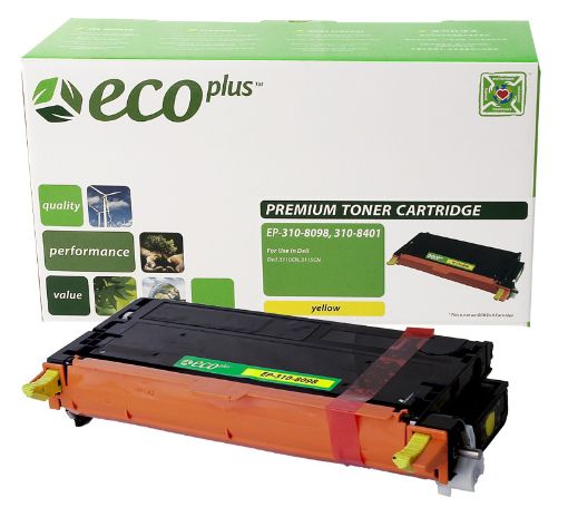 Picture of EcoPlus XG724 (310-8098, NF556, 310-8401) Yellow Toner Cartridge (8000 Yield)