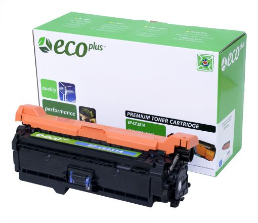 Picture of EcoPlus CE251A (HP 504A) Cyan Toner Cartridge (7000 Yield)