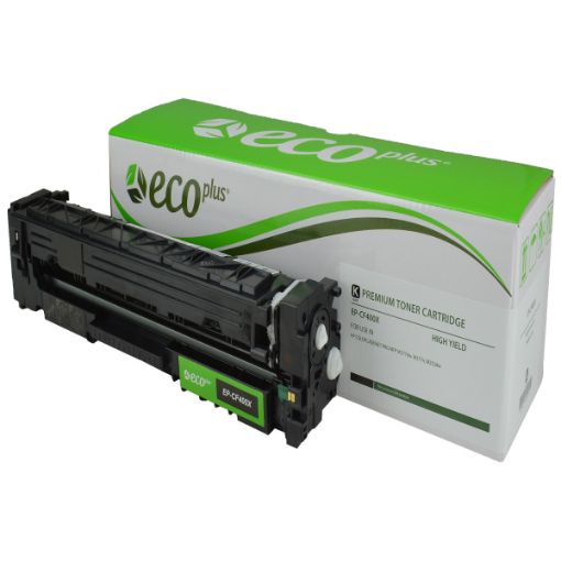 Picture of EcoPlus CF400X (HP 201X) High Yield Black Toner Cartridge (2800 Yield)