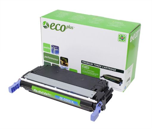 Picture of EcoPlus Q5951A (HP 643A) Cyan Toner Cartridge (10000 Yield)