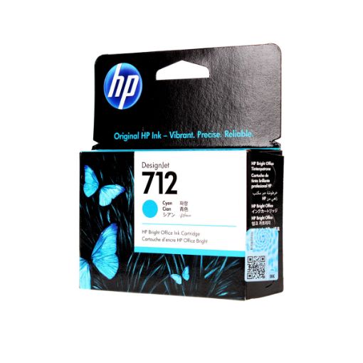 Picture of HP 3ED67A (HP 712) Cyan Inkjet Cartridge (29ml)