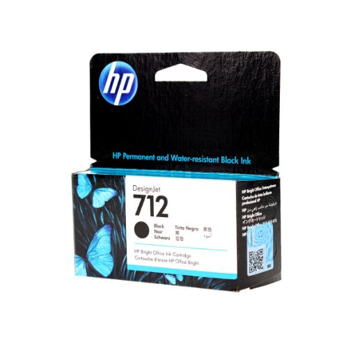 Picture of HP 3ED70A (HP 712) Black Inkjet Cartridge (38ml)