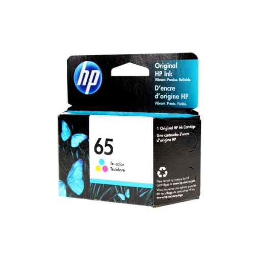 Picture of HP N9K01AN (HP 65) Tri-Color Ink Cartridge (100 Yield)