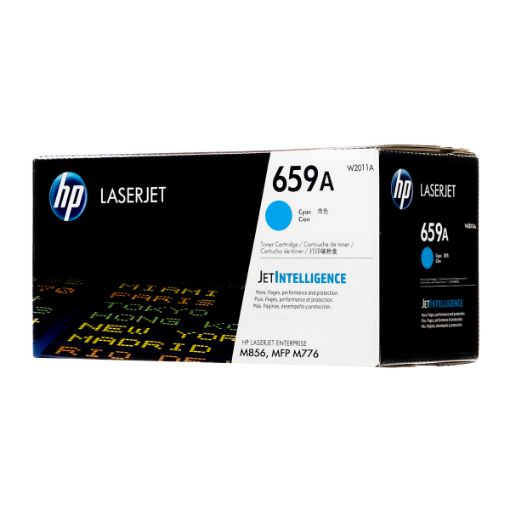 Picture of HP W2011A (HP 659A) Cyan Toner Cartridge (13000 Yield)