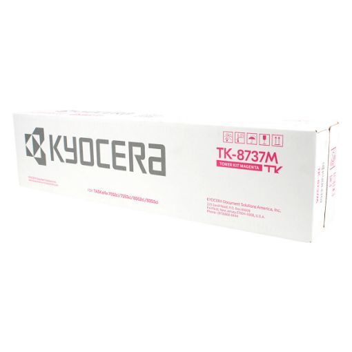 Picture of Kyocera Mita 1T02XNBUS0 (TK-8737M) Magenta Toner Cartridge (40000 Yield)