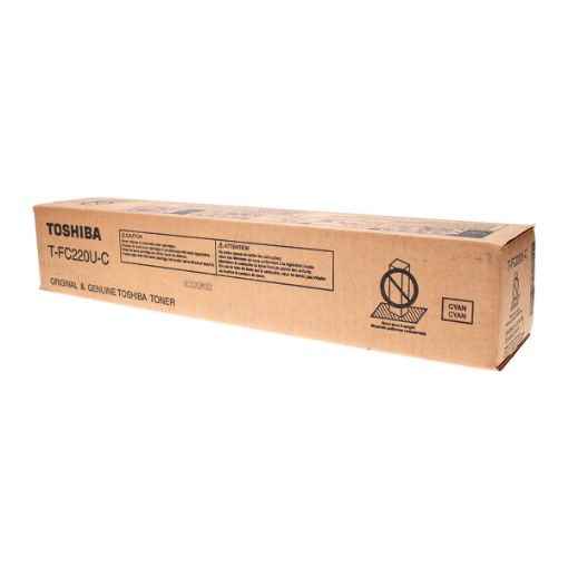 Picture of Toshiba TFC220UC T-FC220UC) Cyan Toner Cartridge (38000 Yield)