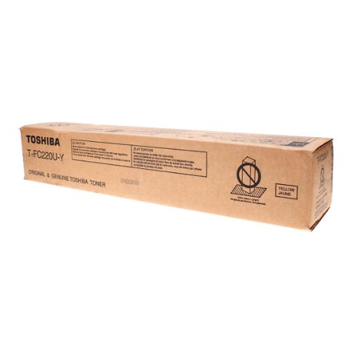 Picture of Toshiba TFC220UY T-FC220UY) Yellow Toner Cartridge (38000 Yield)
