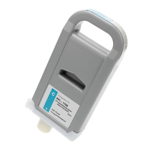 Picture of Remanufactured 0776C001 (PFI-1700C) Extra High Yield Cyan Inkjet Cartridge (700 ML)