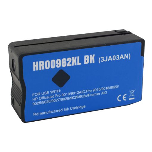 Picture of Remanufactured 3JA03AN (HP 962XL) High Yield Black Ink Cartridge (2000 Yield)