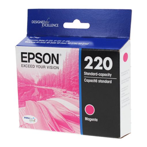 Picture of Epson T220320 (Epson 220) Magenta Inkjet Cartridge (165 Yield)