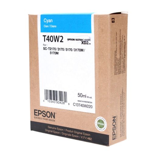 Picture of Epson T40W220 Cyan Toner Cartridge (50,000,000 Yield)
