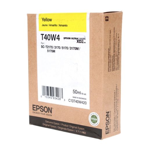 Picture of Epson T40W420 Yellow Toner Cartridge (50,000,000 Yield)
