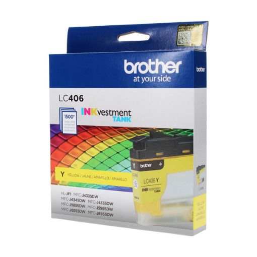 Picture of Brother LC406Y Yellow Ink Cartridge