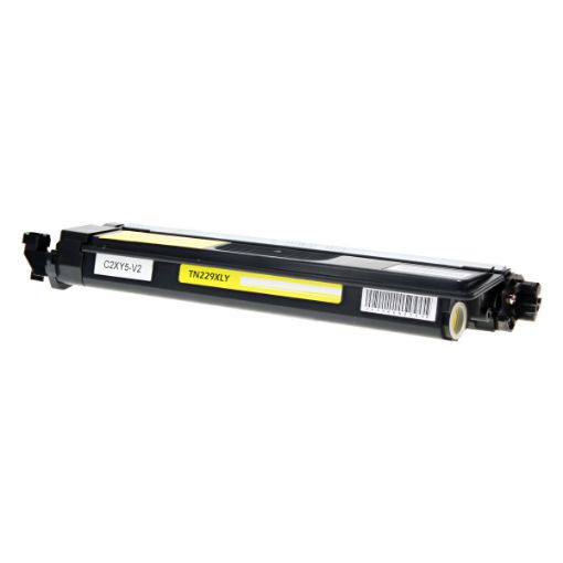 Picture of Compatible Brother TN229XL (TN229XLY) Toner Cartridge, Yellow, 2.3K High Yield