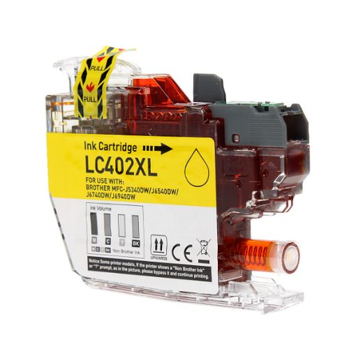 Picture of Compatible LC402XLY High Yield Yellow Ink Cartridge