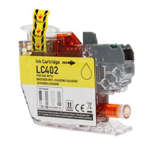 Picture of Compatible LC402Y Yellow Ink Cartridge