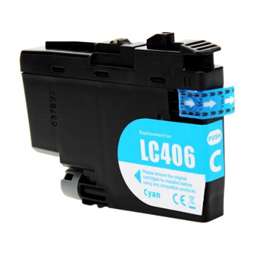 Picture of Compatible LC406C Cyan Ink Cartridge (1500 Yield)