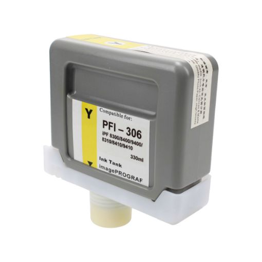 Picture of Compatible 6660B001AA (PFI-306Y) Yellow Ink Cartridge (330 ml)