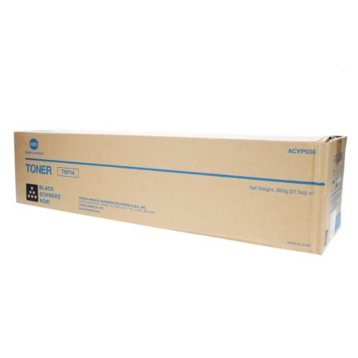 Picture of Konica Minolta ACYP030 (TN-714) Black Toner Cartridge (45000 Yield)