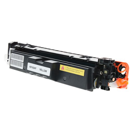 Picture of Compatible W2102A (HP 210A) Yellow Toner Cartridge (1,800 Yield), Limited Function Chip