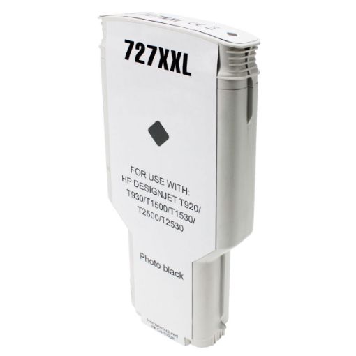 Picture of Remanufactured F9J79A (HP 727) Photo Black Ink Cartridge (300 ml)