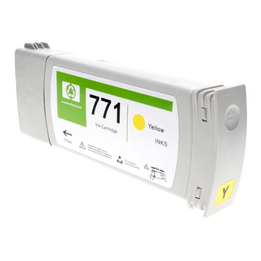 Picture of Remanufactured B6Y18A (HP 771A) Yellow Inkjet Cartridge