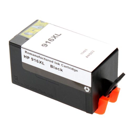 Picture of Remanufactured 3YL66AN (HP 916XL) Extra High Yield Black Ink Cartridge (1500 Yield), No Box