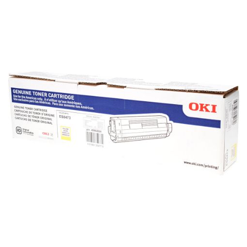 Picture of Okidata 45862824 Yellow Toner Cartridge (8800 Yield)