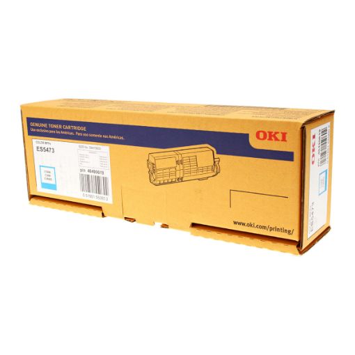 Picture of Okidata 46490619 Cyan Toner Cartridge (5300 Yield)