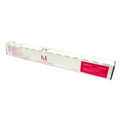 Picture of Kyocera Mita 1T02RRBUS0 (TK-8802M) Magenta Toner Cartridge (20000 Yield)