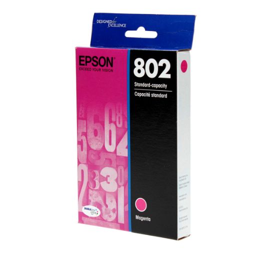 Picture of Epson T802320 (Epson T802) Magenta Inkjet Cartridge (650 Yield)